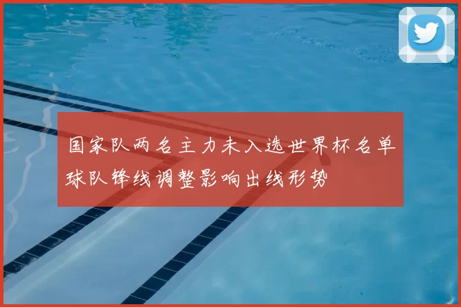 国家队两名主力未入选世界杯名单球队锋线调整影响出线形势